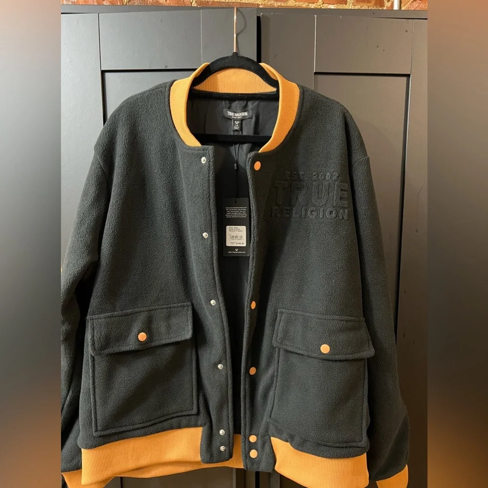 True Religion Mens Bomber Jacket - Picture 3 of 13